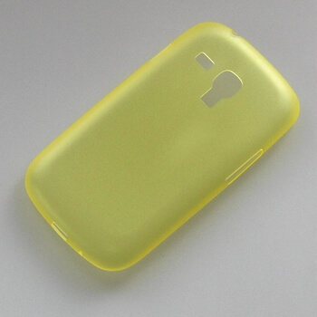Ultratenký plastový kryt pro Samsung Galaxy S3 III mini - žlutý