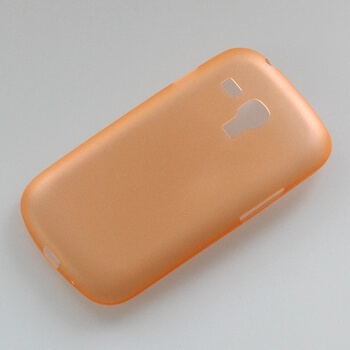 Ultratenký plastový kryt pro Samsung Galaxy S3 III mini - oranžový