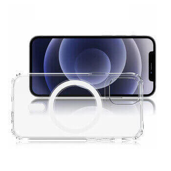 Ochranný silikonový obal MagSafe s integrací pro bezdrátové nabíjení Apple iPhone 15 Plus - průhledný