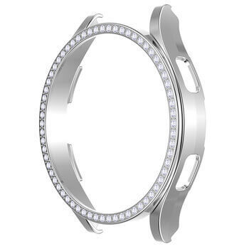 Luxusní ochranný kryt se sklem pro Samsung Galaxy Watch 6 40 mm - stříbrný