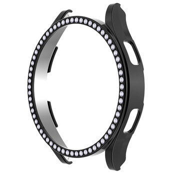 Luxusní ochranný kryt se sklem pro Samsung Galaxy Watch 6 44 mm - černý