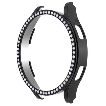 Luxusní ochranný kryt se sklem pro Samsung Galaxy Watch 5 40 mm - černý