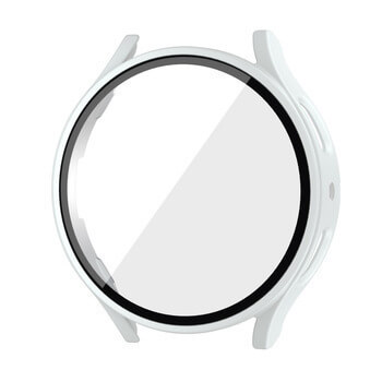 Ochranný kryt se sklem pro Samsung Galaxy Watch 4 40 mm - bílý