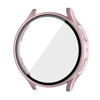 Ochranný kryt se sklem pro Samsung Galaxy Watch 5 44 mm - světle růžový