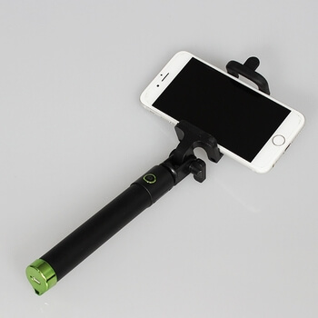 BEZDRÁTOVÁ teleskopická selfie tyč monopod s ovládáním 80 cm - zlatá rukojeť