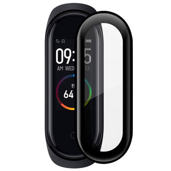 3D ochranné tvrzené sklo s rámečkem pro Xiaomi Mi Band 8 - černé