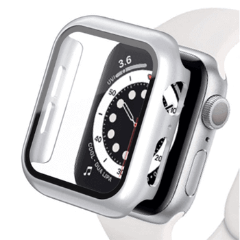 2v1 Kryt s ochranným sklem na Apple Watch Ultra 2 49 mm - stříbrný