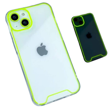 Svítící ochranný obal pro Apple iPhone 12 - žlutý