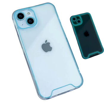 Svítící ochranný obal pro Apple iPhone 14 Plus - modrý