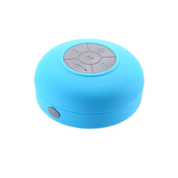 Přenosný voděodolný bluetooth reproduktor do sprchy modrý