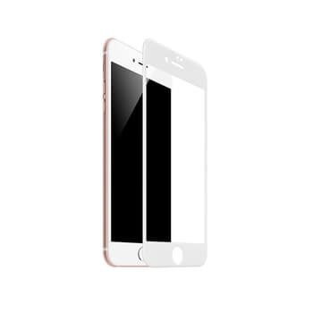 3D ochranné tvrzené sklo s rámečkem pro Apple iPhone SE (2022) - bílé