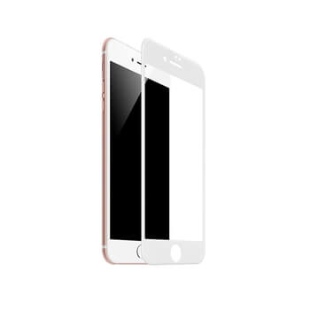 3x 3D ochranné tvrzené sklo s rámečkem pro Apple iPhone 8 Plus - bílé - 2+1 zdarma