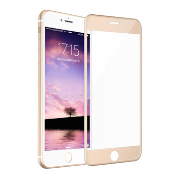 3x 3D tvrzené sklo s rámečkem pro Apple iPhone 6 Plus/6S Plus - zlaté - 2+1 zdarma