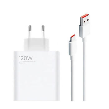 Rychlonabíjecí síťový adaptér 120W s nabíjecím kabelem USB C - bílý