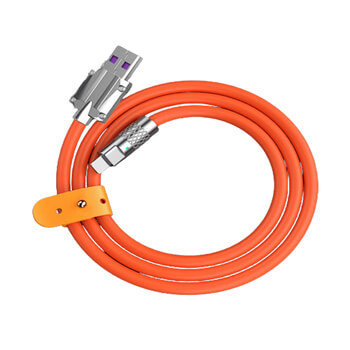 Odolný kabel USB 2.0 - USB C 2m - oranžový