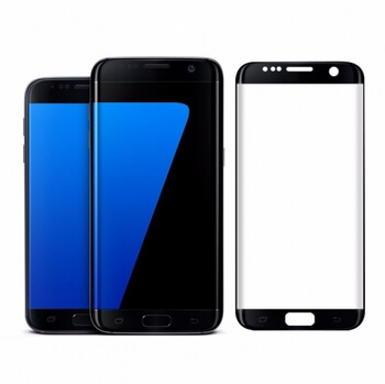 3x 3D ochranné tvrzené sklo pro Samsung Galaxy S7 Edge G935F - černé - 2+1 zdarma