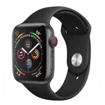 Silikonový řemínek pro chytré hodinky Apple Watch SE 44 mm (2022) - černý