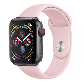 Silikonový řemínek pro chytré hodinky Apple Watch 40 mm (4.série) - světle růžový
