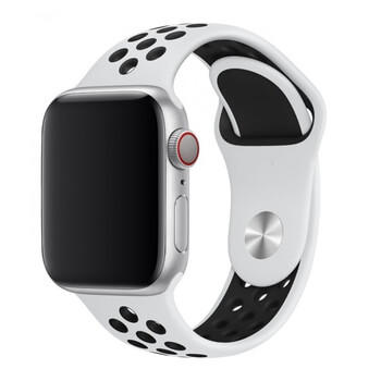 Sportovní silikonový řemínek pro chytré hodinky Apple Watch 40 mm (4.série) - černý
