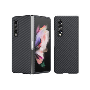 Ochranný plastový obal karbon pro Samsung Galaxy Z Fold 5 - černý