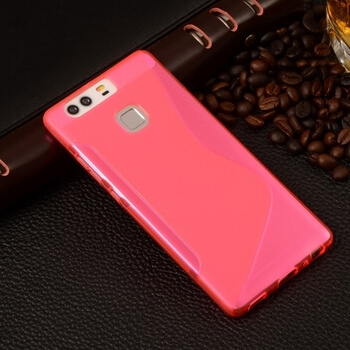 Silikonový ochranný obal S-line pro Huawei P9 - růžový