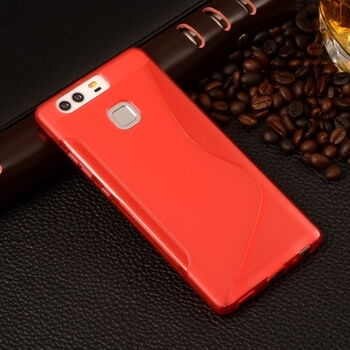 Silikonový ochranný obal S-line pro Huawei P9 - červený