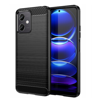 Ochranný silikonový obal karbon pro Xiaomi Poco X5 - černý
