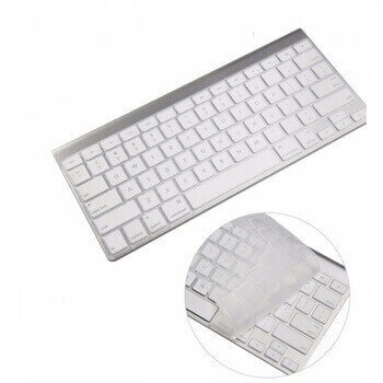 Silikonový ochranný obal na klávesnici US verze pro Apple MacBook Pro 14" (2023, M3 Pro, M3 ) - průhledný