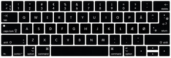 Silikonový ochranný obal na klávesnici EU verze pro Apple MacBook Pro 14" (2023, M3 Pro, M3 ) - černý