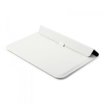 2v1 Pouzdro s magnetem a stojánkem z ekokůže pro Apple MacBook Pro 16" (2023, M3 Pro, M3 Max) - bílé
