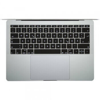 Silikonový ochranný obal na klávesnici EU verze pro Apple MacBook Pro 16" (2023, M3 Pro, M3 Max) - průhledný
