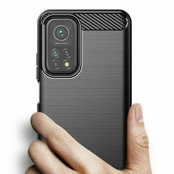Ochranný silikonový obal karbon pro Motorola Moto G84 5G - černý