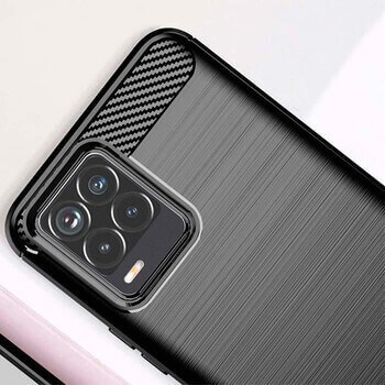 Ochranný silikonový obal karbon pro Realme C33 (2023) - černý