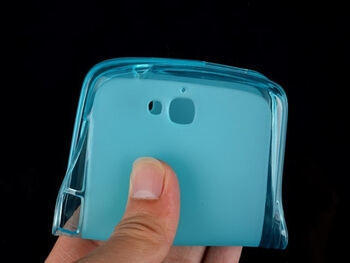 Silikonový mléčný ochranný obal pro Huawei G750 - modrý