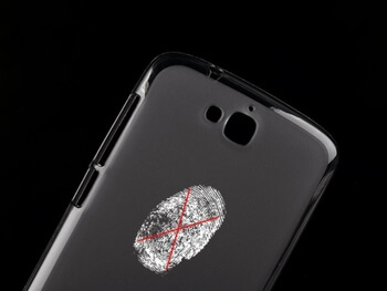 Silikonový mléčný ochranný obal pro Huawei G750 - černý