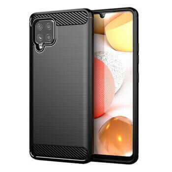 Ochranný silikonový obal karbon pro Samsung Galaxy A23 5G - černý