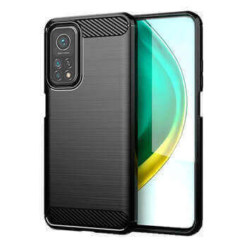 Ochranný silikonový obal karbon pro Motorola Moto G51 - černý