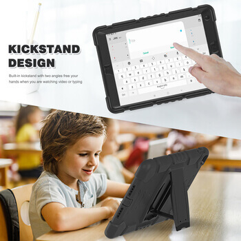 Extra odolný obal s držákem pro Apple iPad 10.2" 2019 (7. generace) - černý