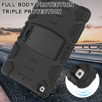 Extra odolný obal s držákem pro Apple iPad 10.2" 2021 (9. generace) - černý