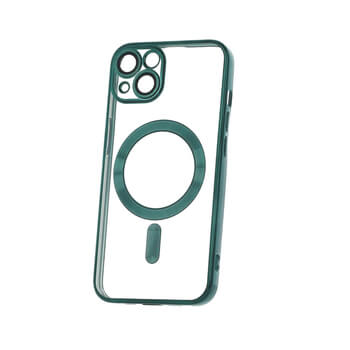 MagSafe silikonový kryt pro Apple iPhone 12 Pro - tmavě zelený
