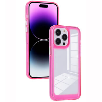 Super odolný ochranný silikonový obal pro Apple iPhone 14 Pro - růžový