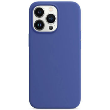 Magnetic Leather MagSafe kožený kryt pro Apple iPhone 13 - světle modrý