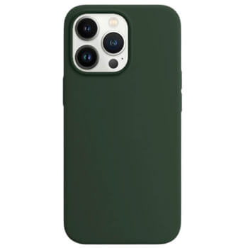 Magnetic Leather MagSafe kožený kryt pro Apple iPhone 14 - tmavě zelený