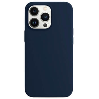 Magnetic Leather MagSafe kožený kryt pro Apple iPhone 14 - tmavě modrý