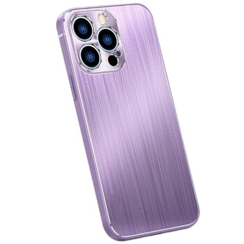 Odolný hliníkovo-silikonový obal pro Apple iPhone 12 Pro Max - fialový