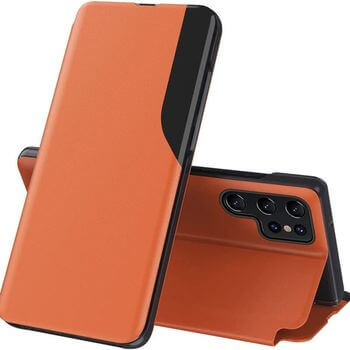 Flipové pouzdro pro Apple iPhone 14 Pro - oranžové