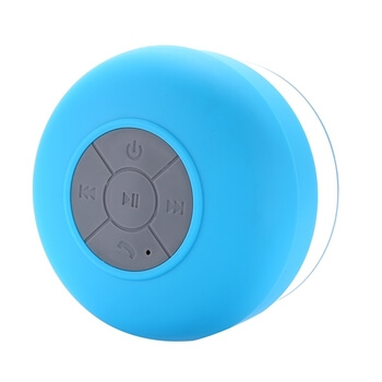 Přenosný voděodolný bluetooth reproduktor do sprchy růžový