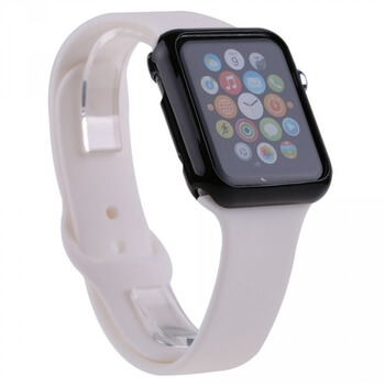 Ultratenký silikonový obal pro chytré hodinky Apple Watch 38 mm (1.série) - průhledný