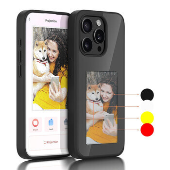 Prémiový kryt s inkoustovým displejem pro Apple iPhone 13 Pro - černý