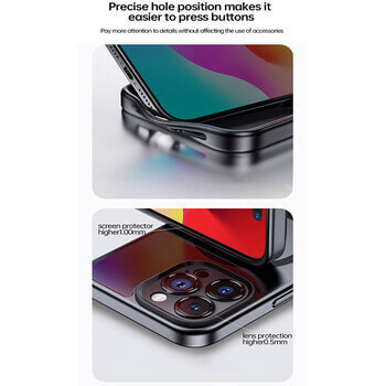 Prémiový kryt s inkoustovým displejem pro Apple iPhone 15 Pro - černý